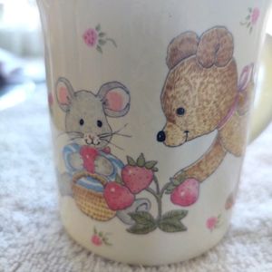 Mikasa Vintage Children's "Teddy" Cereal Bowl with Matching Cup